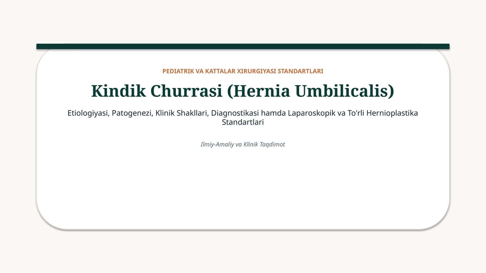 Kindik Churrasi (Hernia Umbilicalis) 1