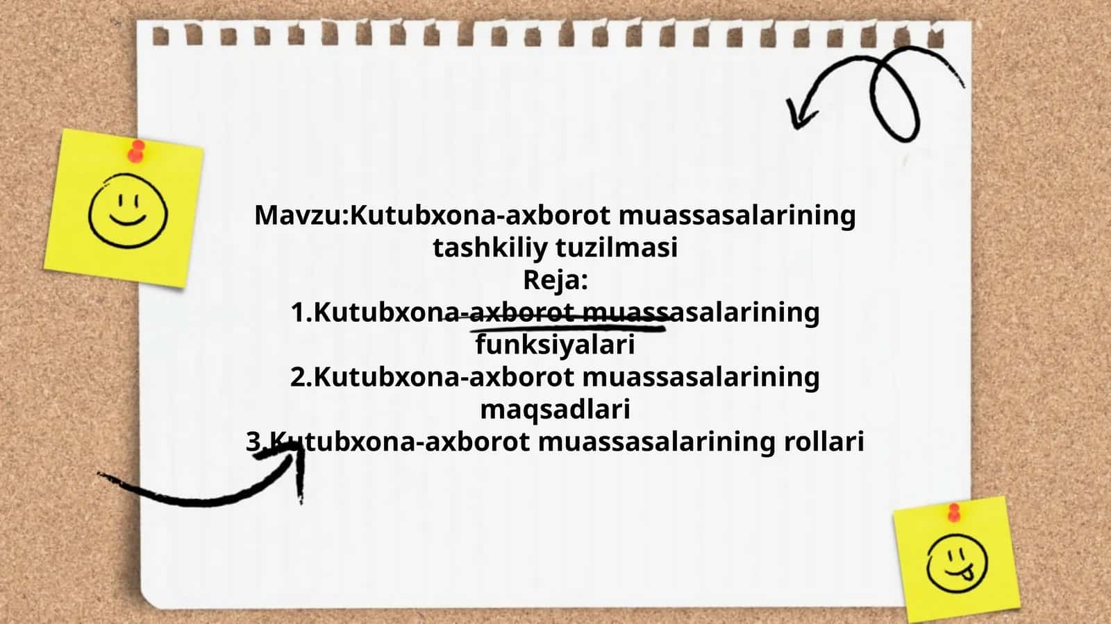 Kutubxona-axborot muassasalarining tashkiliy tuzilmasi 1
