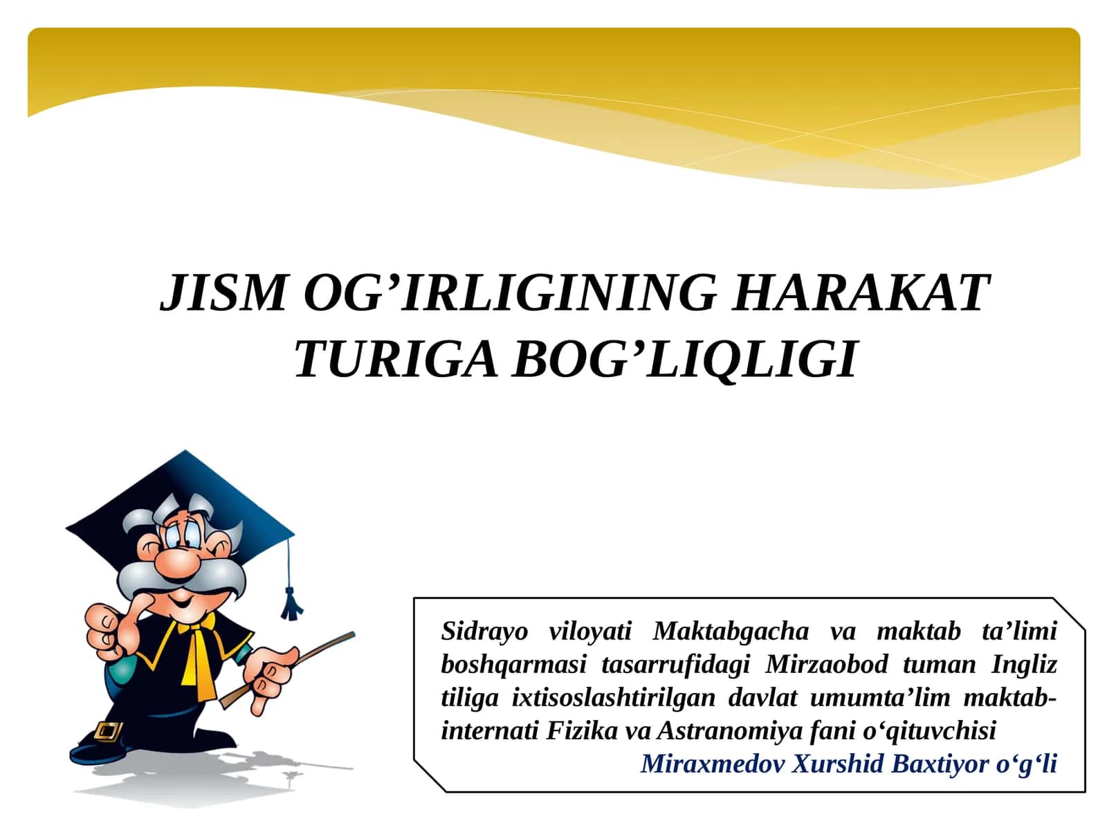 JISMOG’IRLIGINING HARAKAT TURIGA BOG’LIQLIGI 1