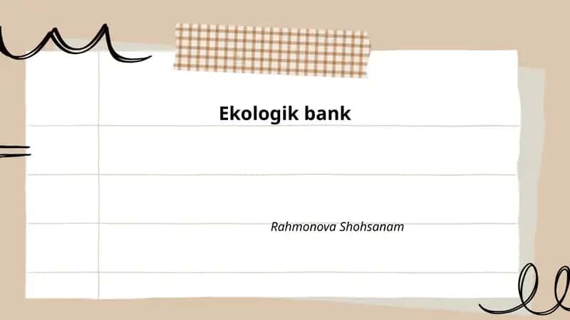 Ekologik bank 1