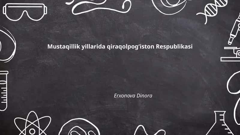 Mustaqillik yillarida qiraqolpogʻiston Respublikasi 1