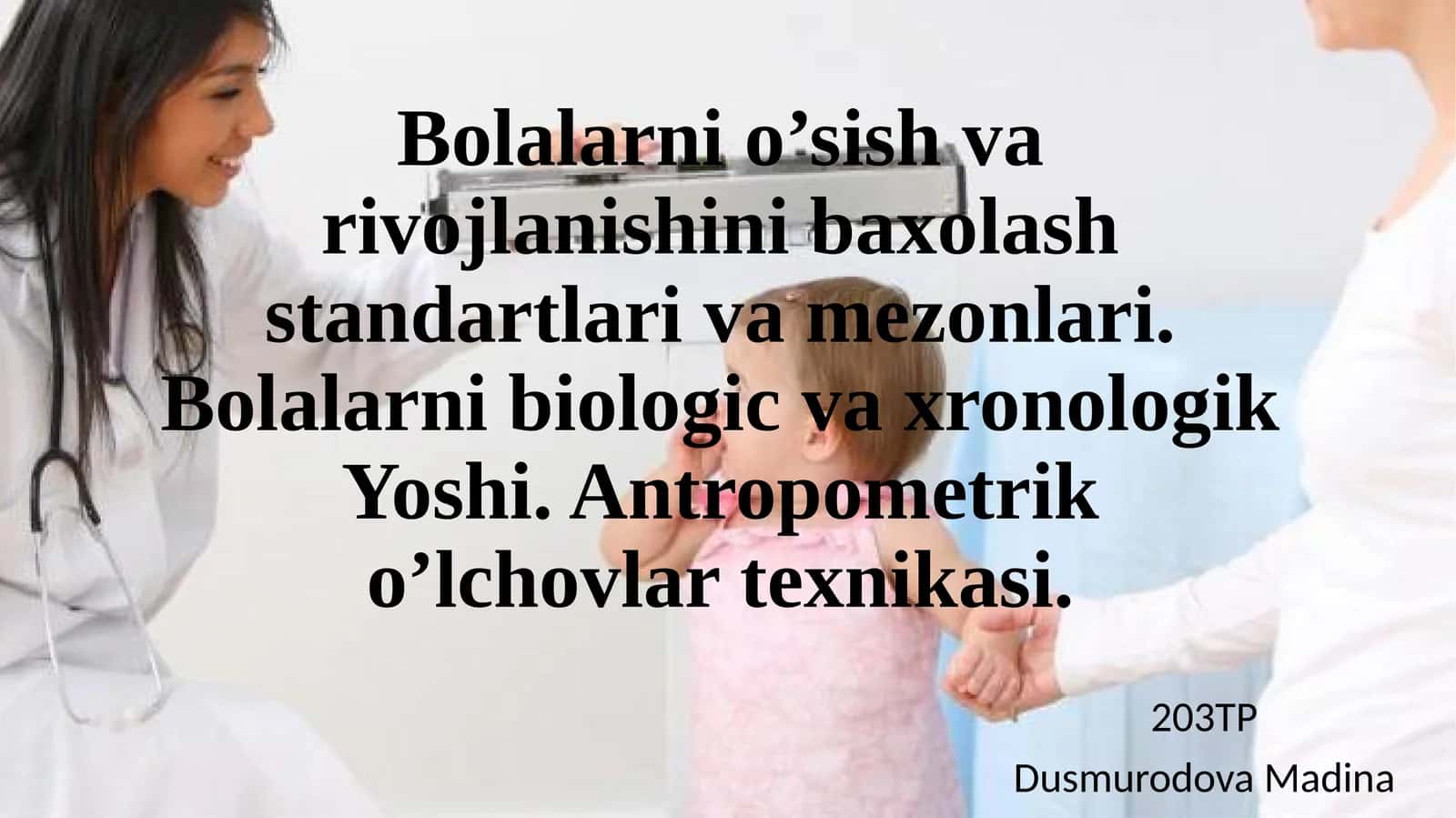 Bolalarnio’sish va rovojlanish standartlari va mezonlari 1