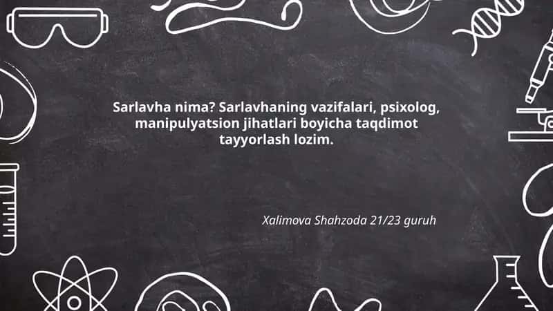 Sarlavha ta'limi 1