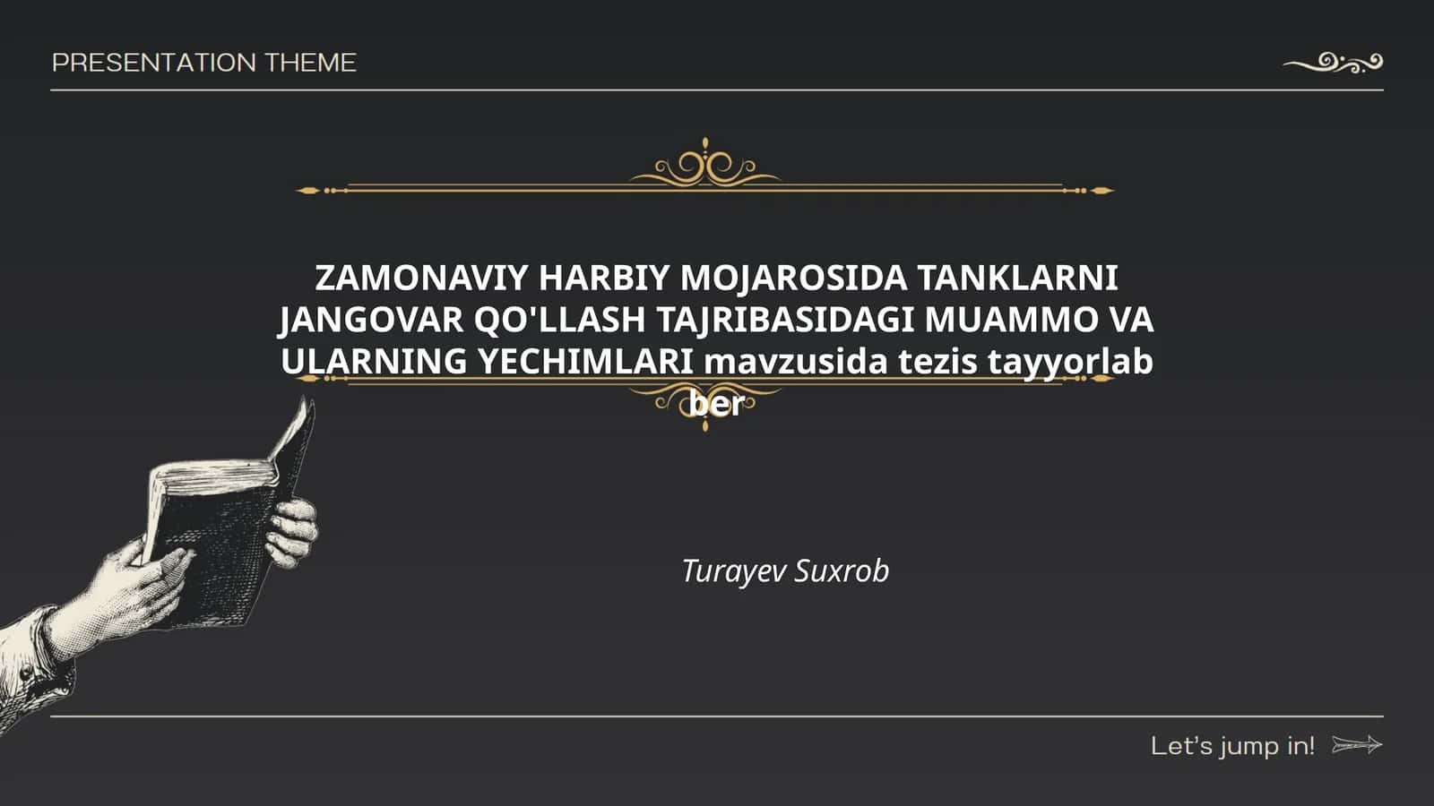 Tanklarni Jangovar Qo'llash Tajribasidagi Muammo va Ularning Yechimlari 1