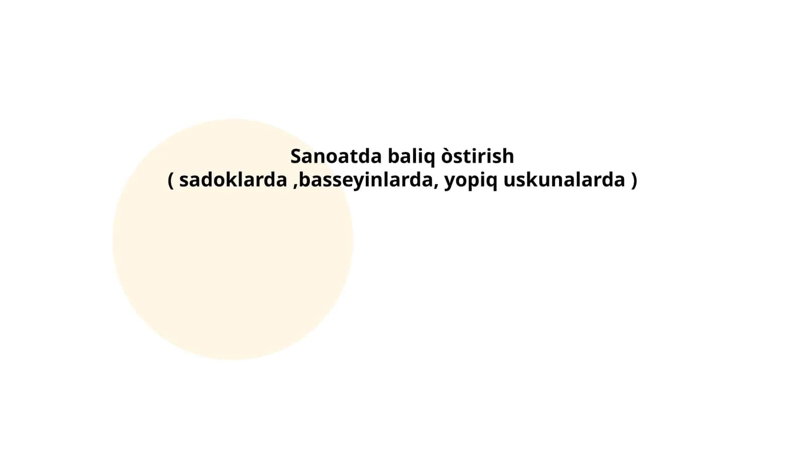 Sadoklarda baliq yetishtirish texnologiyalari 1