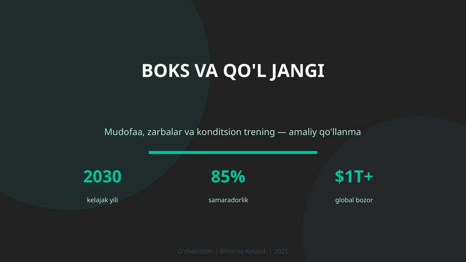 BOKS VA QO'L JANGI 1