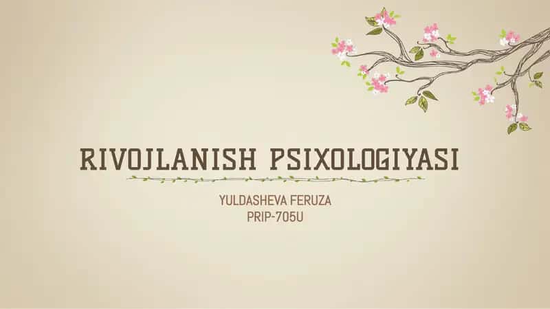 rivojlanish psixologiyasi 1