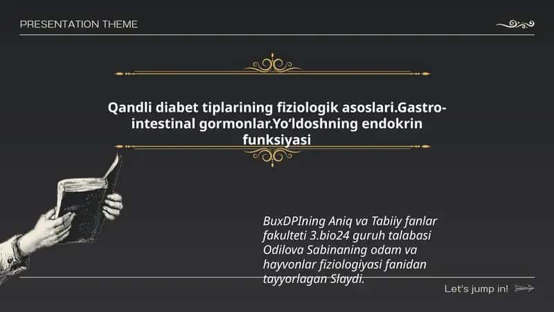 Qandli diabet tiplarining fiziologik asoslari 1