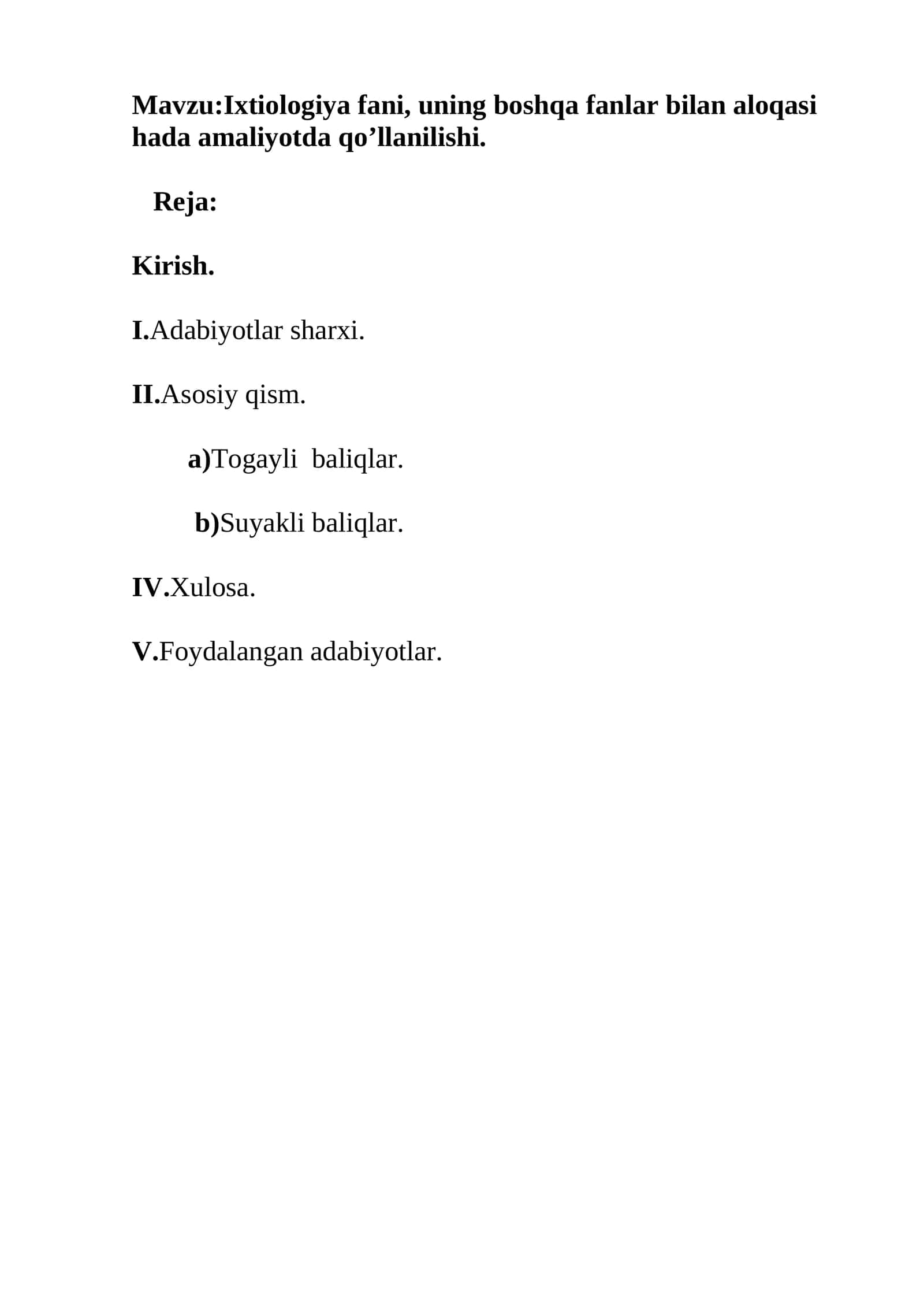 Ixtiologiya fani 1