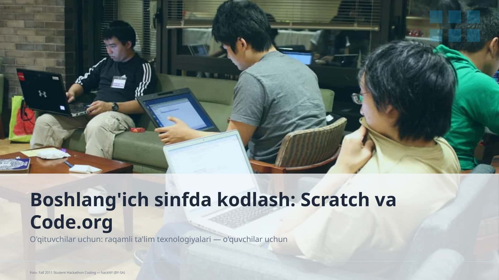 Boshlang'ich sinfda kodlash: Scratch va Code.org 1