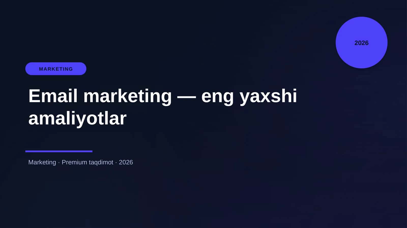 Email marketing — eng yaxshi amaliyotlar 1