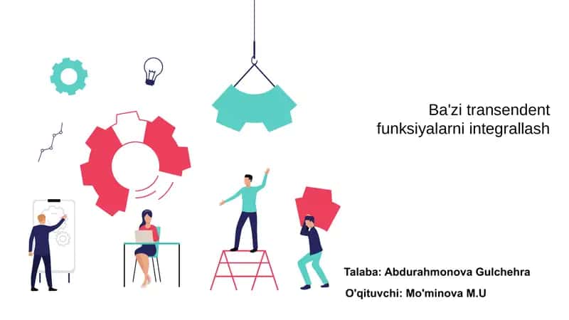 Ba'zi transendent funksiyalarni integrallash 1