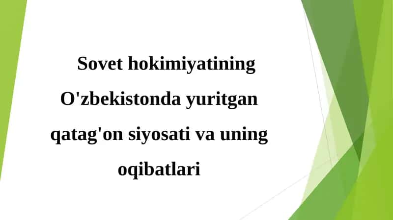 Mustabid tuzum Markazda va joylarda o'z mutlaq hokimiyatini shakllantirib, mustahkamlab borar ekan 1