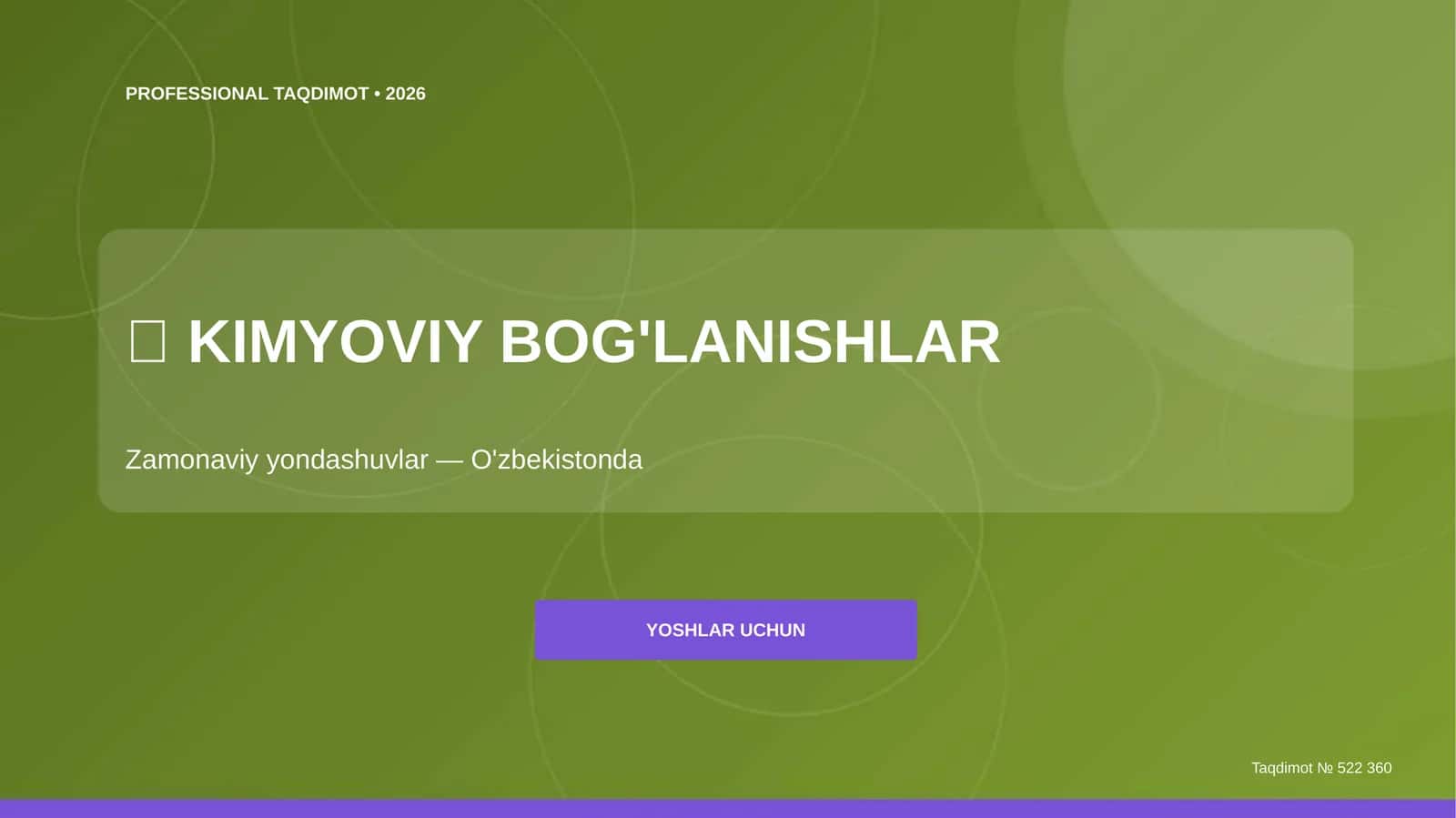 KIMYOVIY BOG'LANISHLAR 1