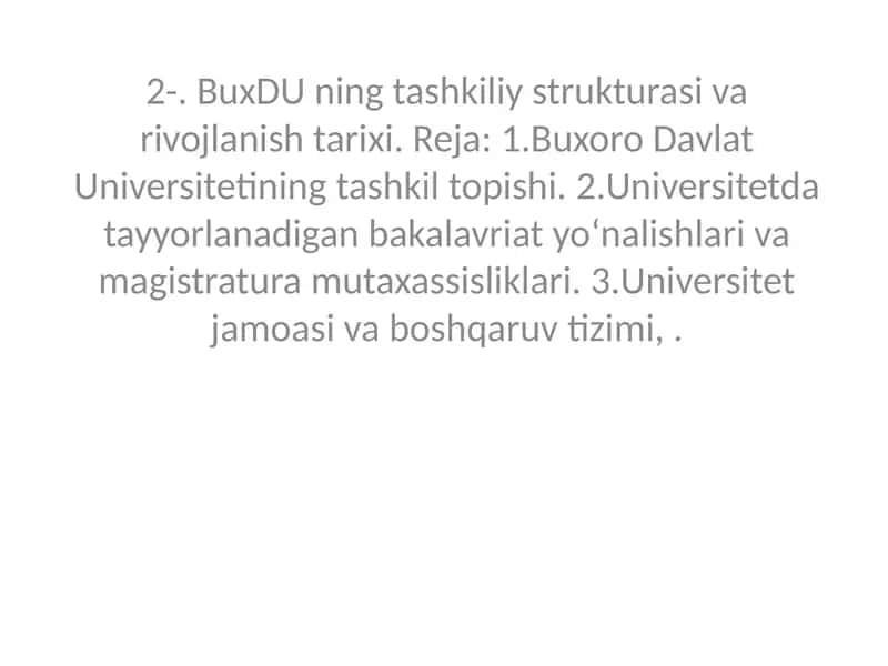 Universitetning Struktura va Tarixi 1