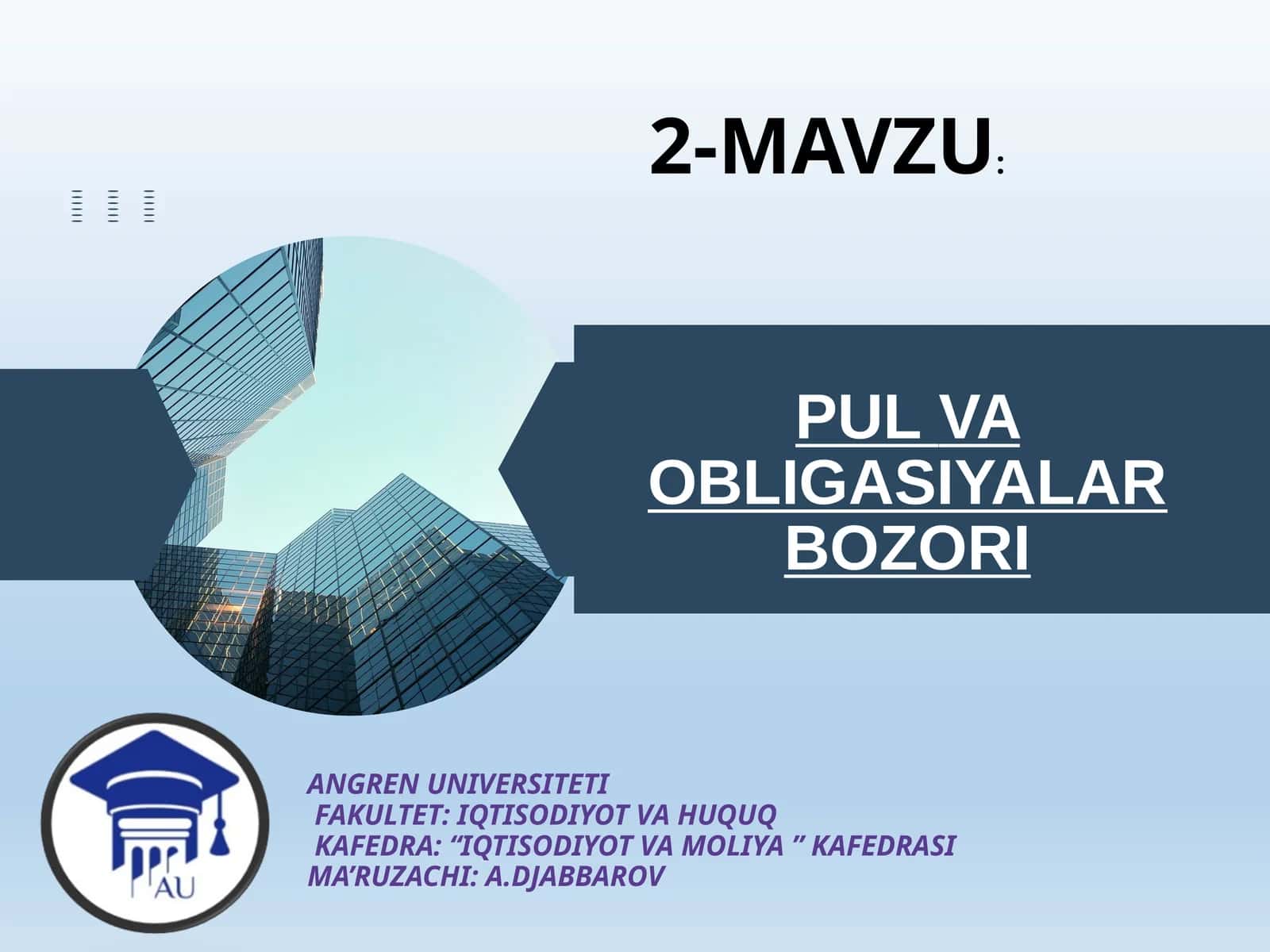 PULVA OBLIGASIYALAR BOZORI 1
