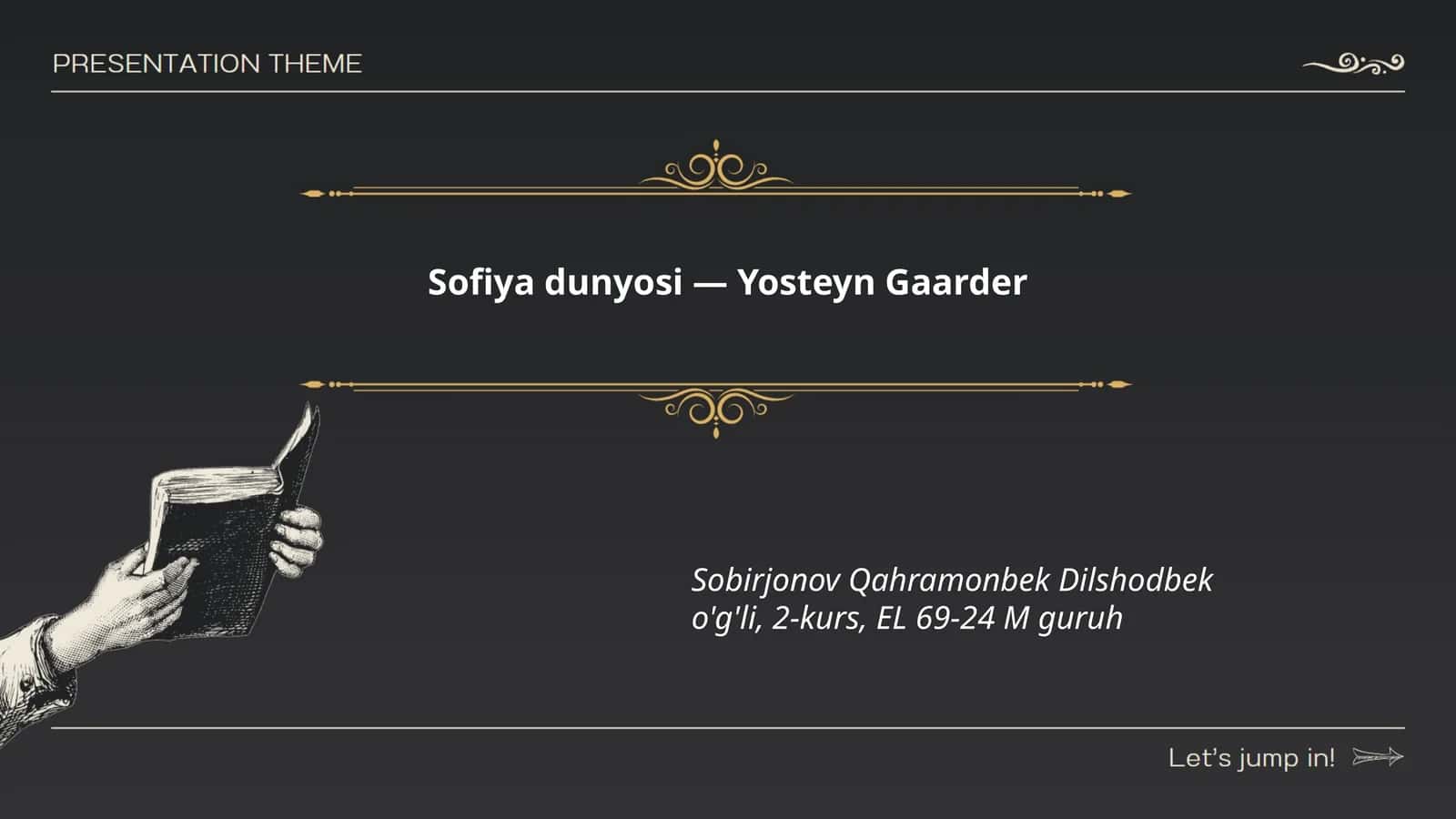 Sofiya dunyosi — Yosteyn Gaarder 1