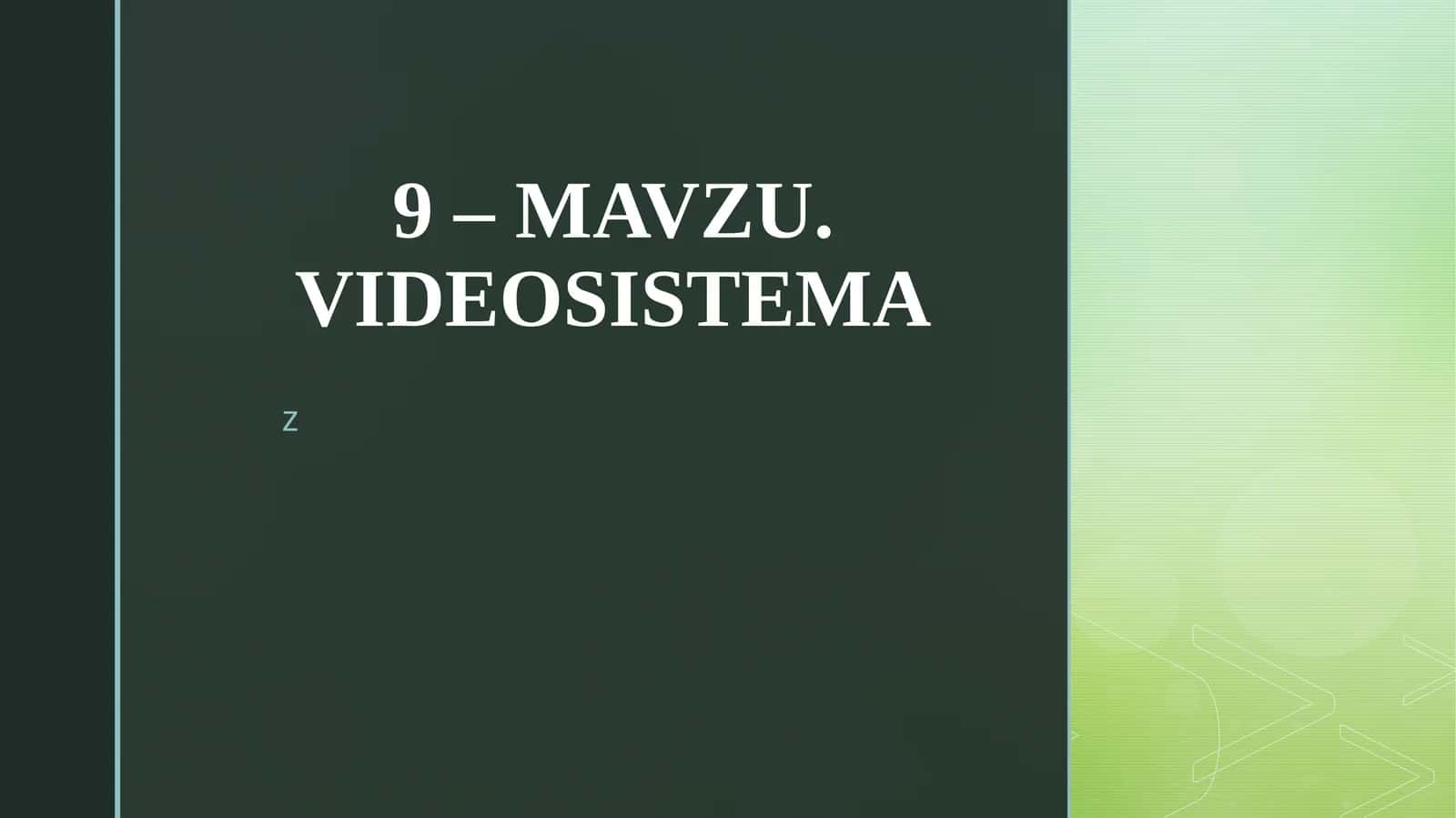 VIDEOSISTEMA 1