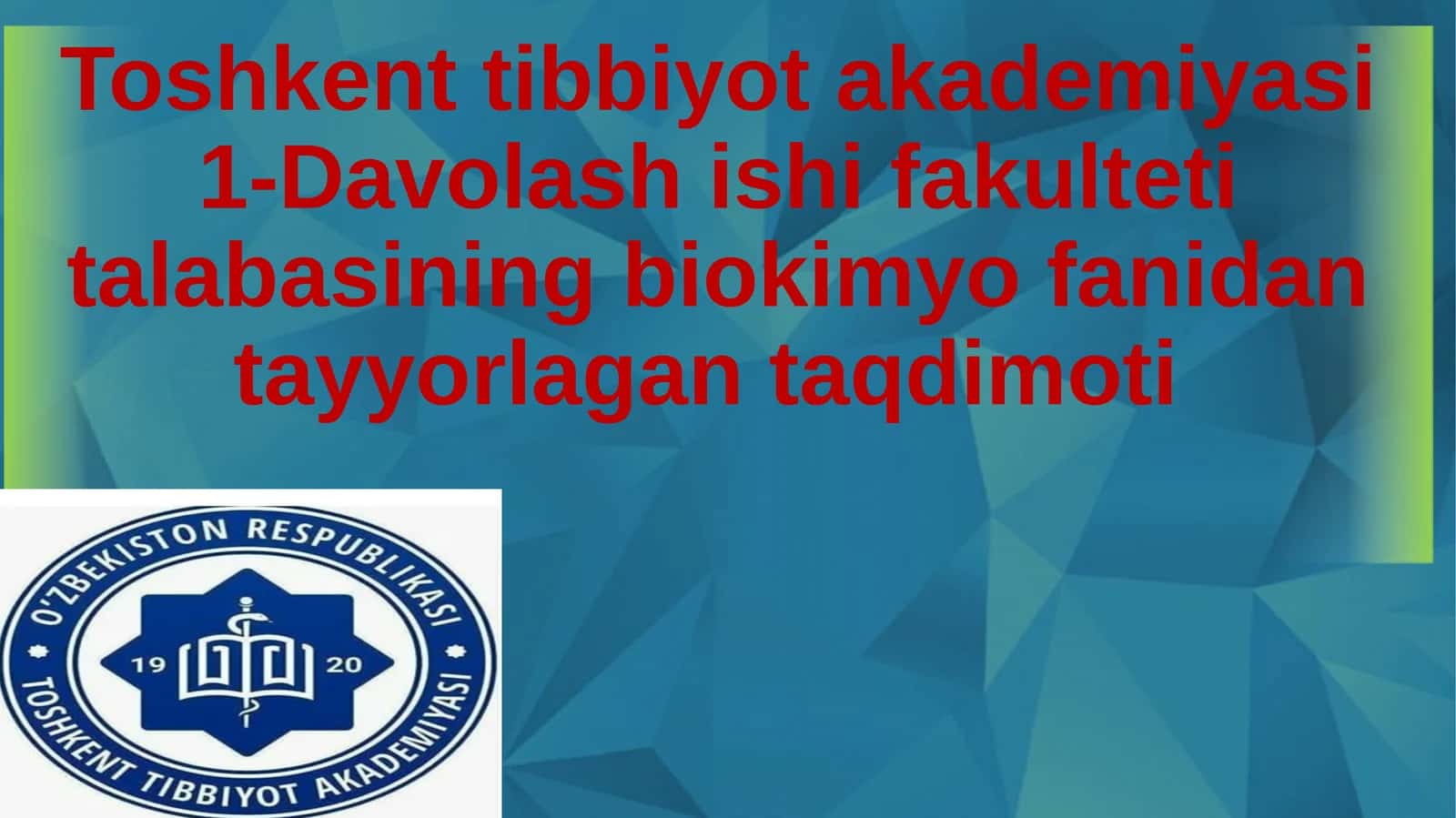 PCR tashxisi 1