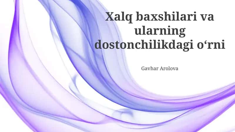 Improvizatsiya va Variatsiya 1