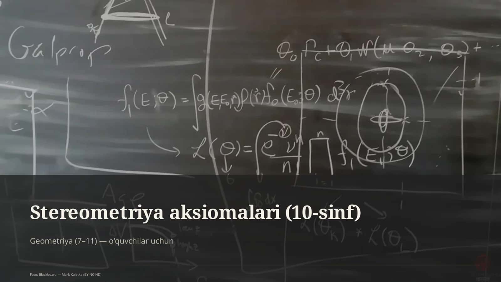 Stereometriya aksiomalari (10-sinf) 1