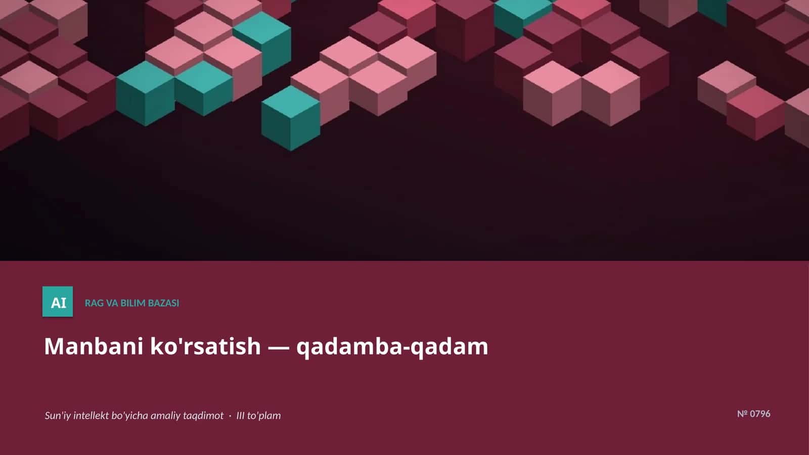 Manbani ko'rsatish — qadamba-qadam 1