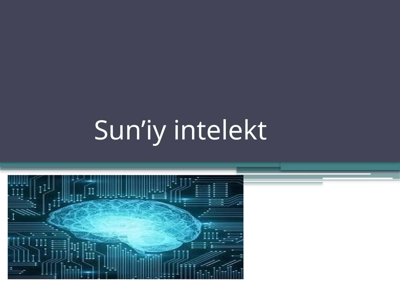 Sun’iyintelekt 1