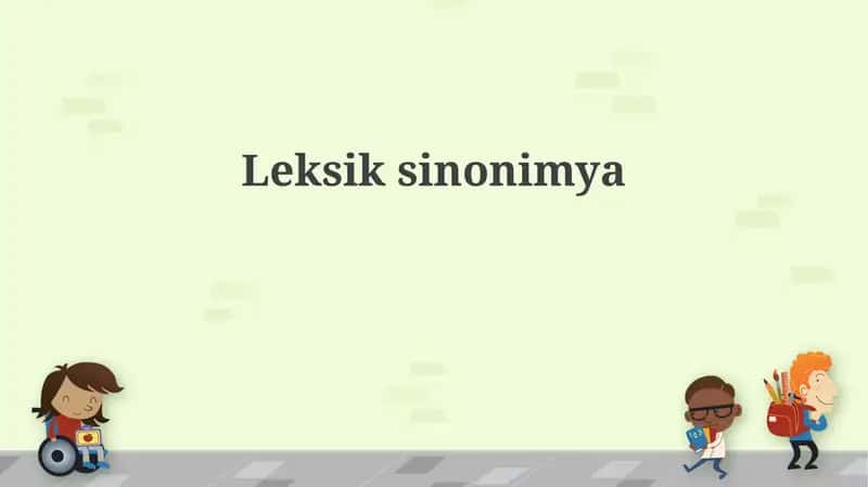 Leksik sinonimiya 1