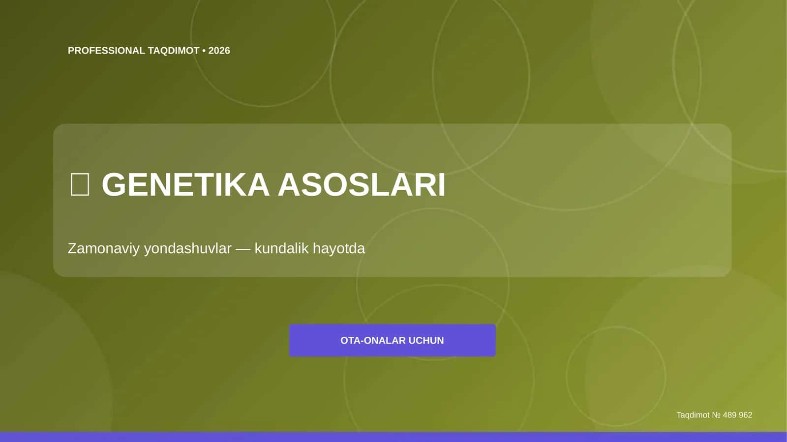 GENETIKA ASOSLARI 1
