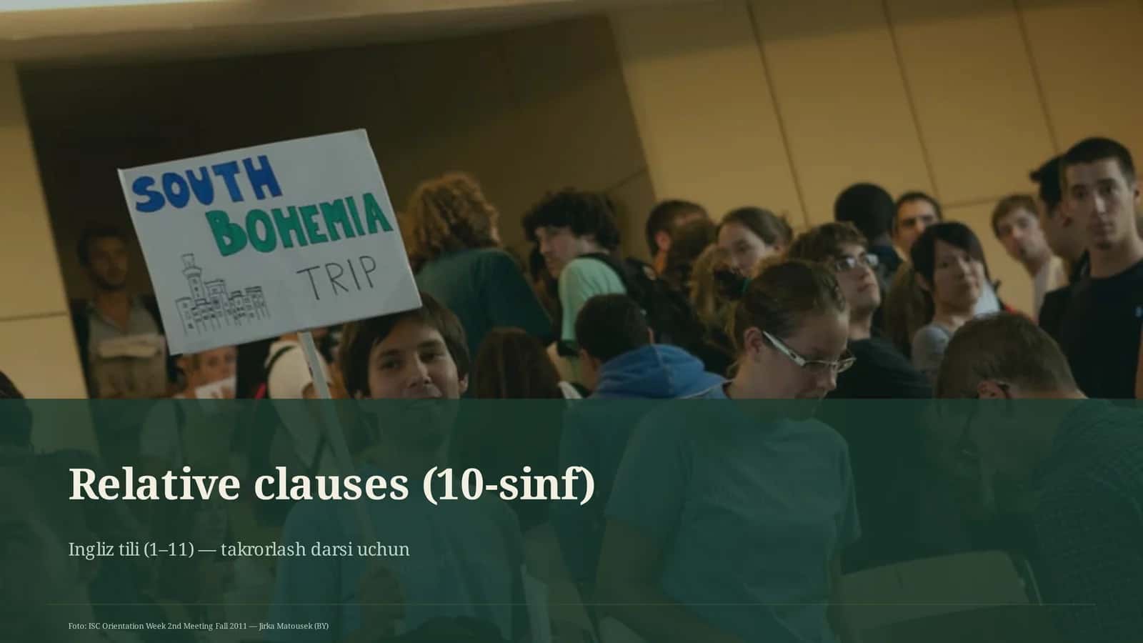 Relative clauses (10-sinf) 1