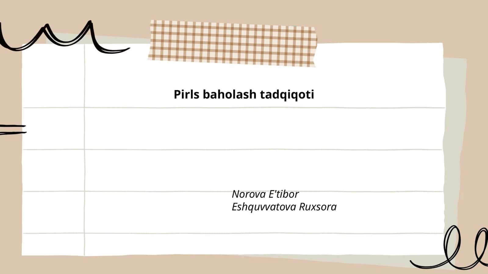 PIRLS baholash tadqiqoti 1