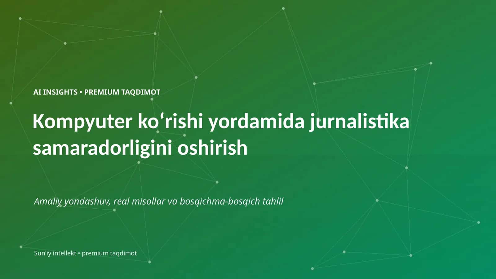 AI INSIGHTS • PREMIUM TAQDIMOT 1