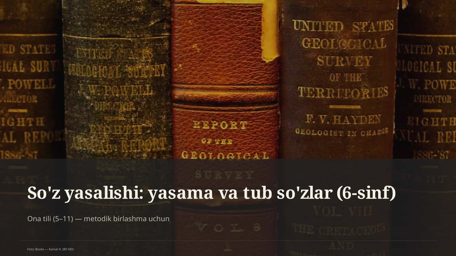 So'z yasalishi: yasama va tub so'zlar (6-sinf) 1