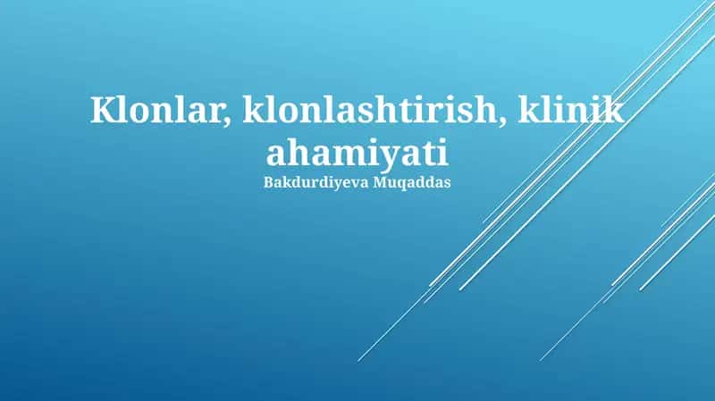Terapevtik Klonlashning Regenerativ Tibbiyotdagi Ahamiyati 1