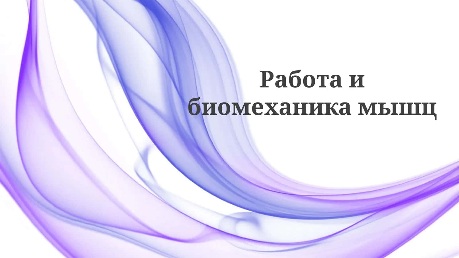 Работаибиомеханикамышц 1