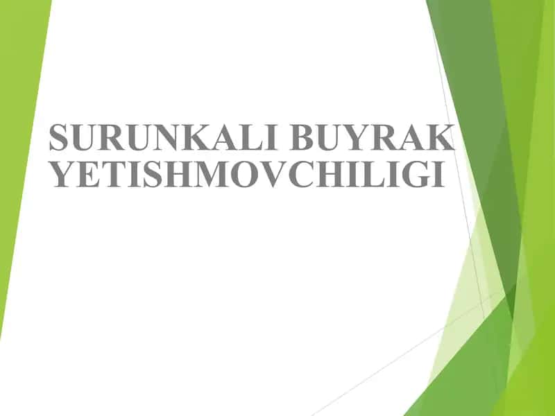 SURUNKALI BUYRAKYETISHMOVCHILIGI 1