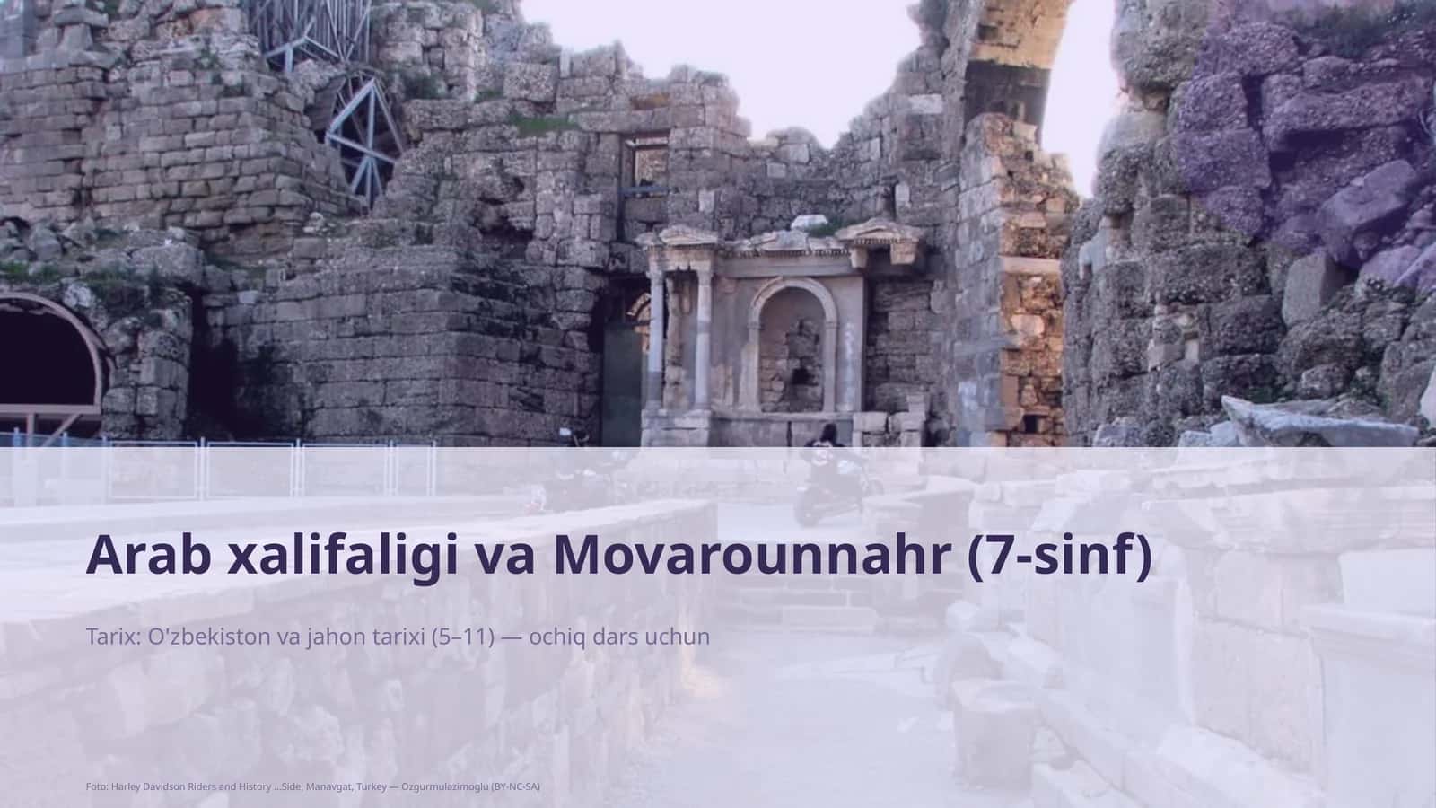 Arab xalifaligi va Movarounnahr (7-sinf) 1