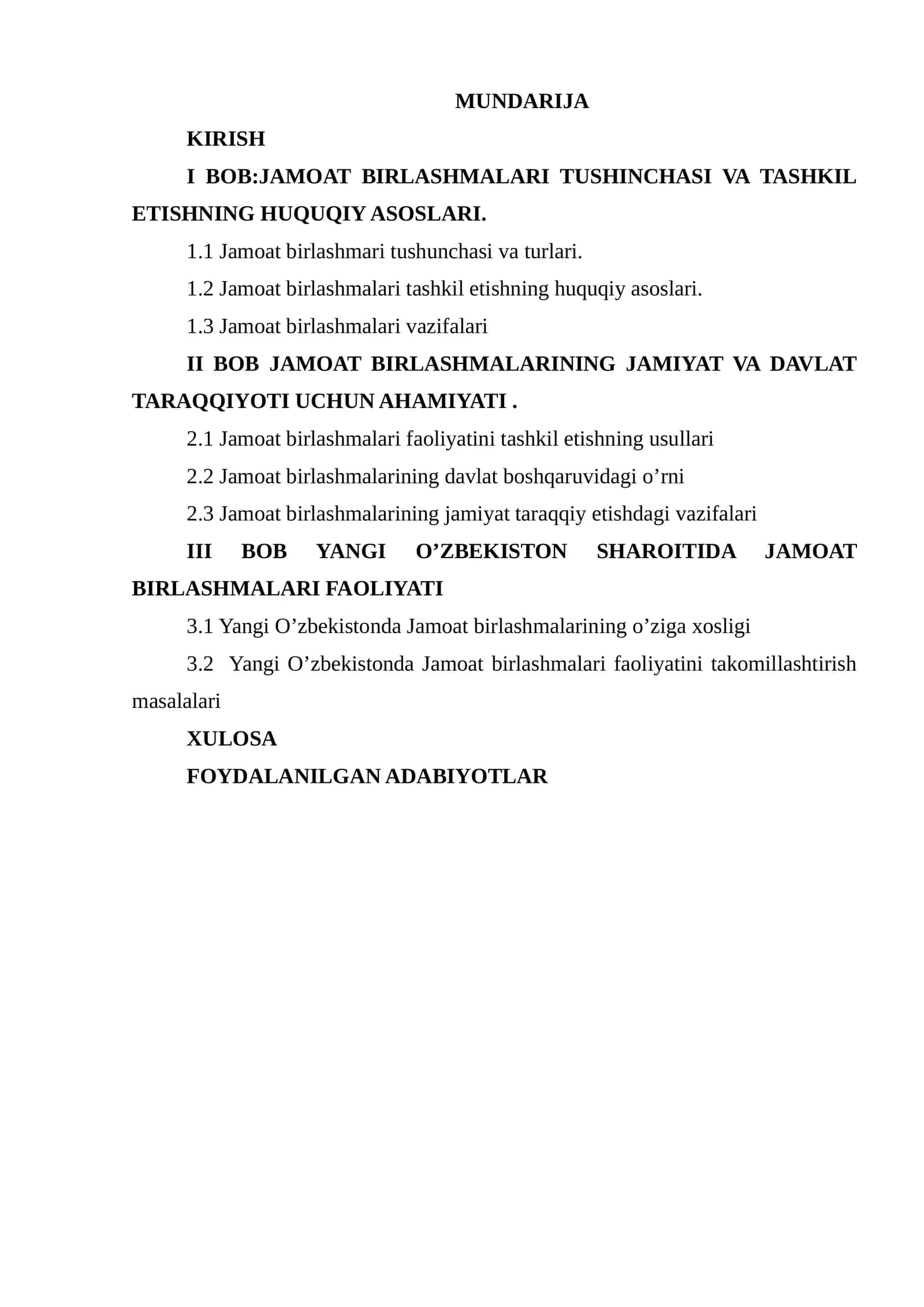 JAMOAT BIRLASHMALARI TUSHINCHASI VA TASHKIL ETISHNING HUQUQIY ASOSLARI 1