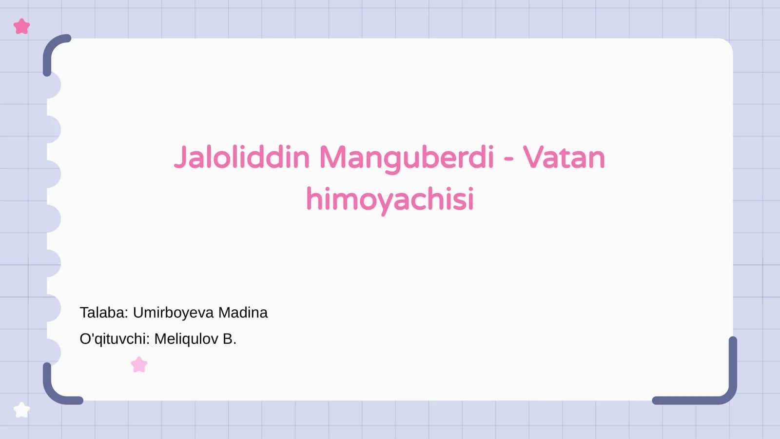 Jaloliddin Manguberdi - Vatan himoyachisi 1