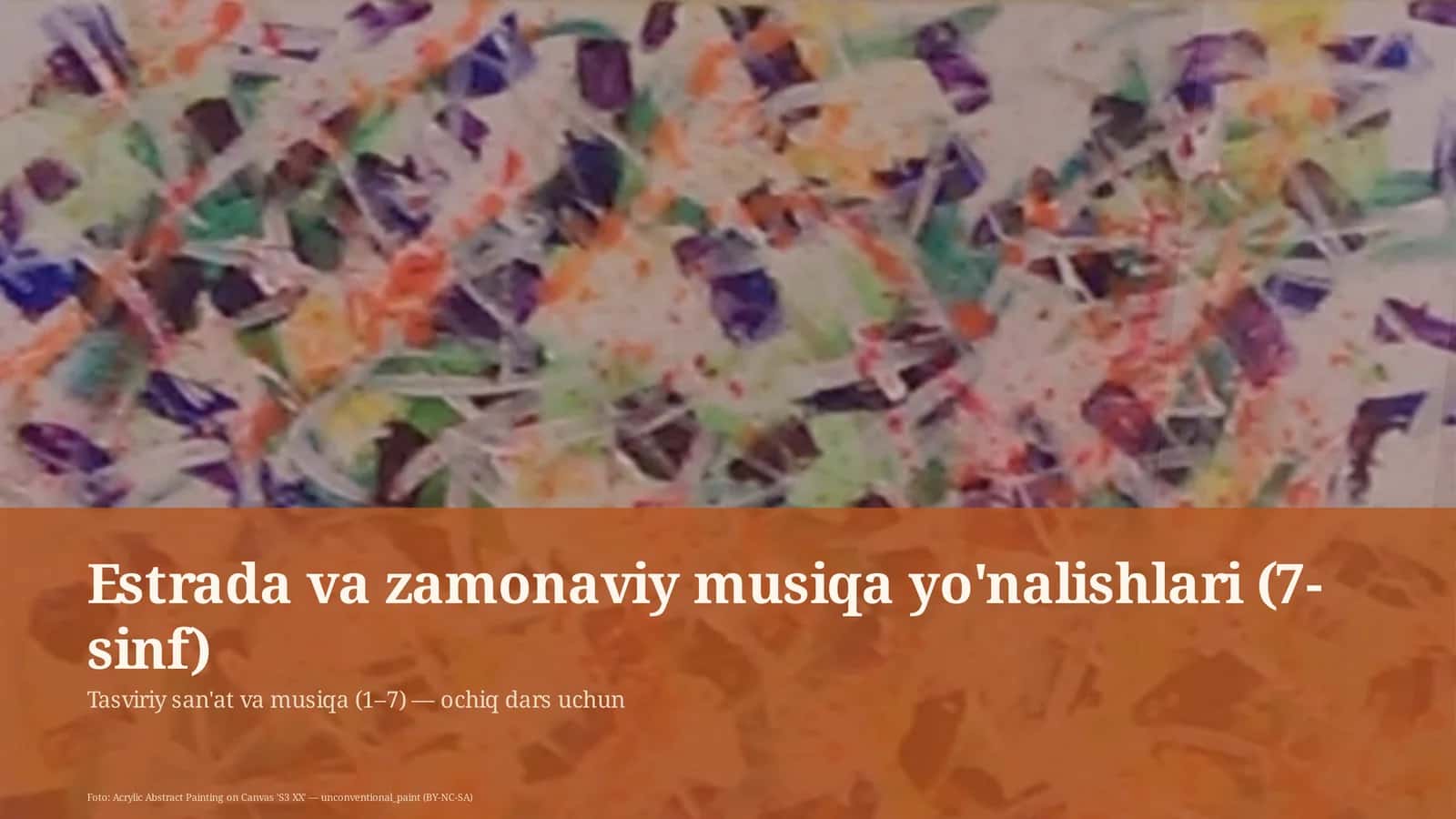 Tasviriy san'at va musiqa (1–7) 1
