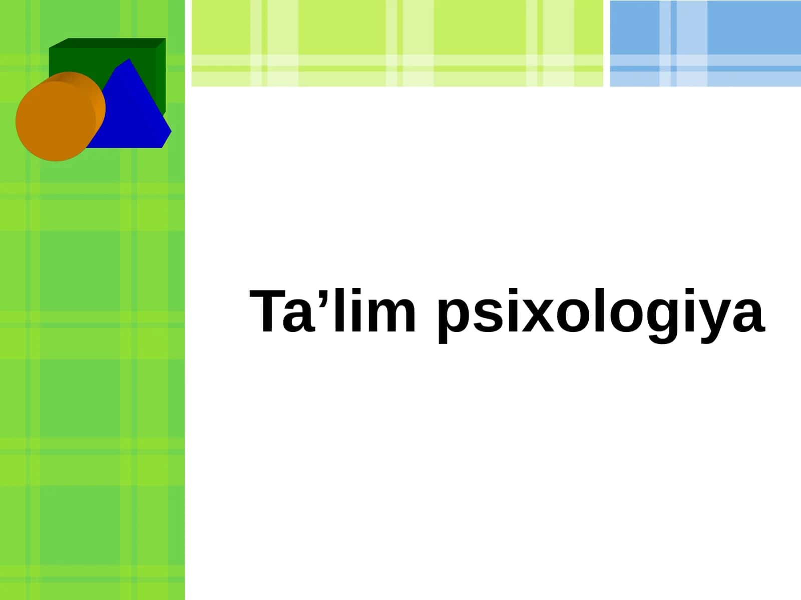 Ta’lim psixologiya 1