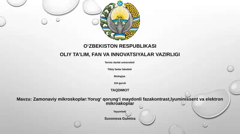 Zamonaviy mikroskoplar 1