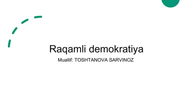 Raqamli demokratiya 1