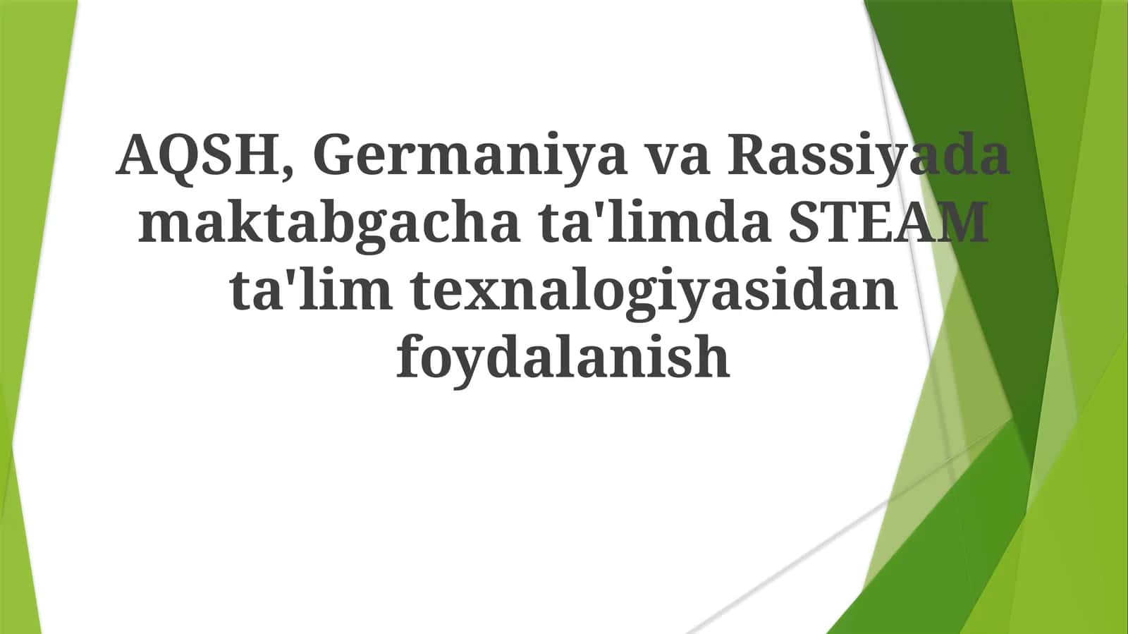 Steam ta'limi 1