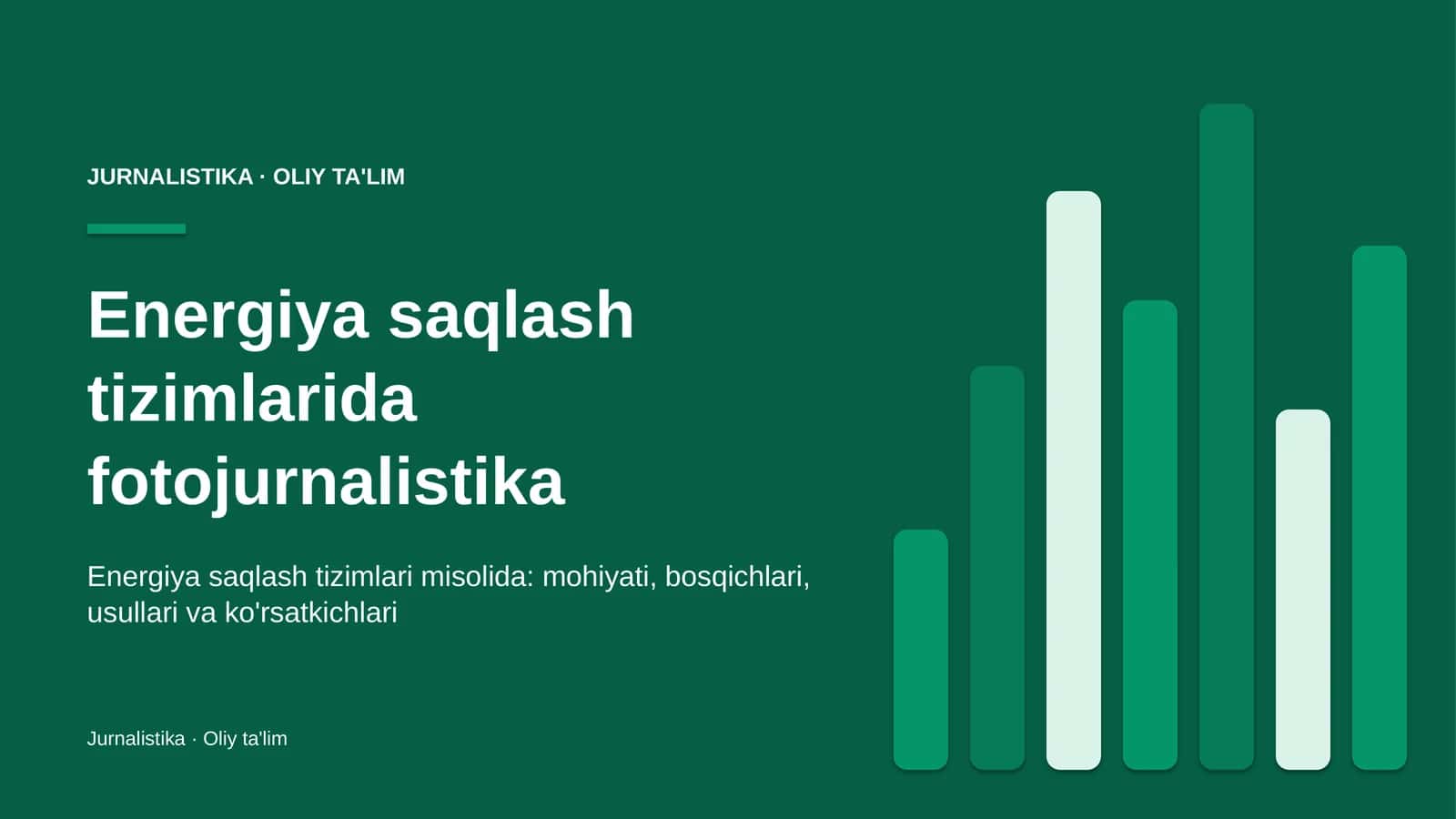 Energiya saqlash tizimlarida fotojurnalistika 1