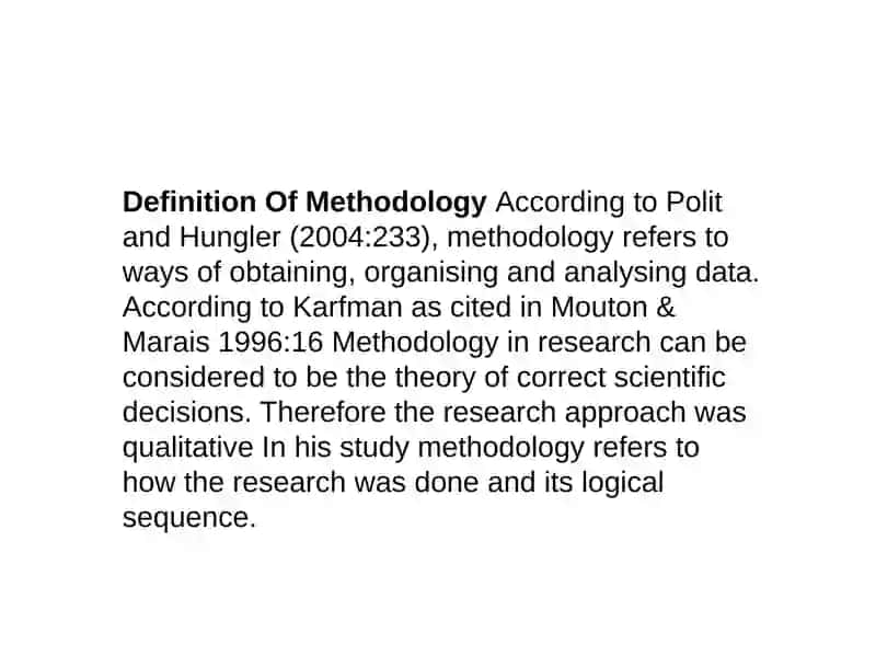 Methodology