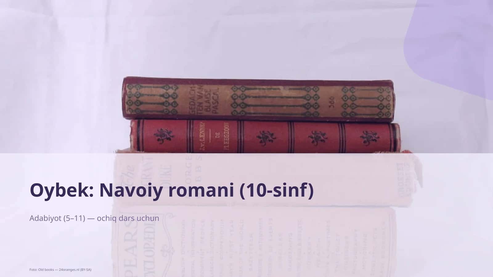 Oybek: Navoiy romani (10-sinf) 1
