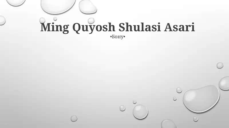 Ming Quyosh Shulasi Asari 1