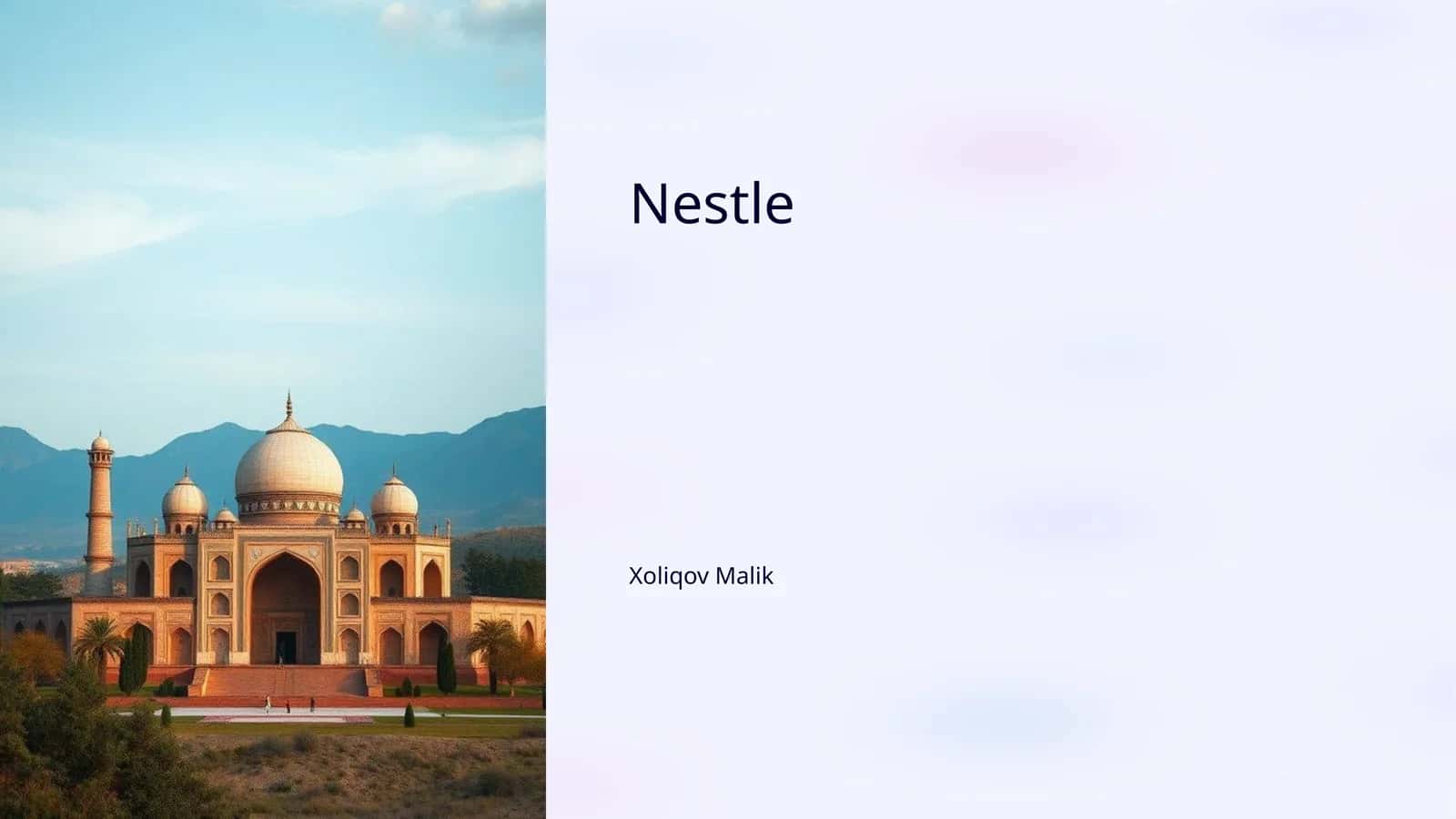 Nestle Tarixi va Asosiy Bosqichlar 1