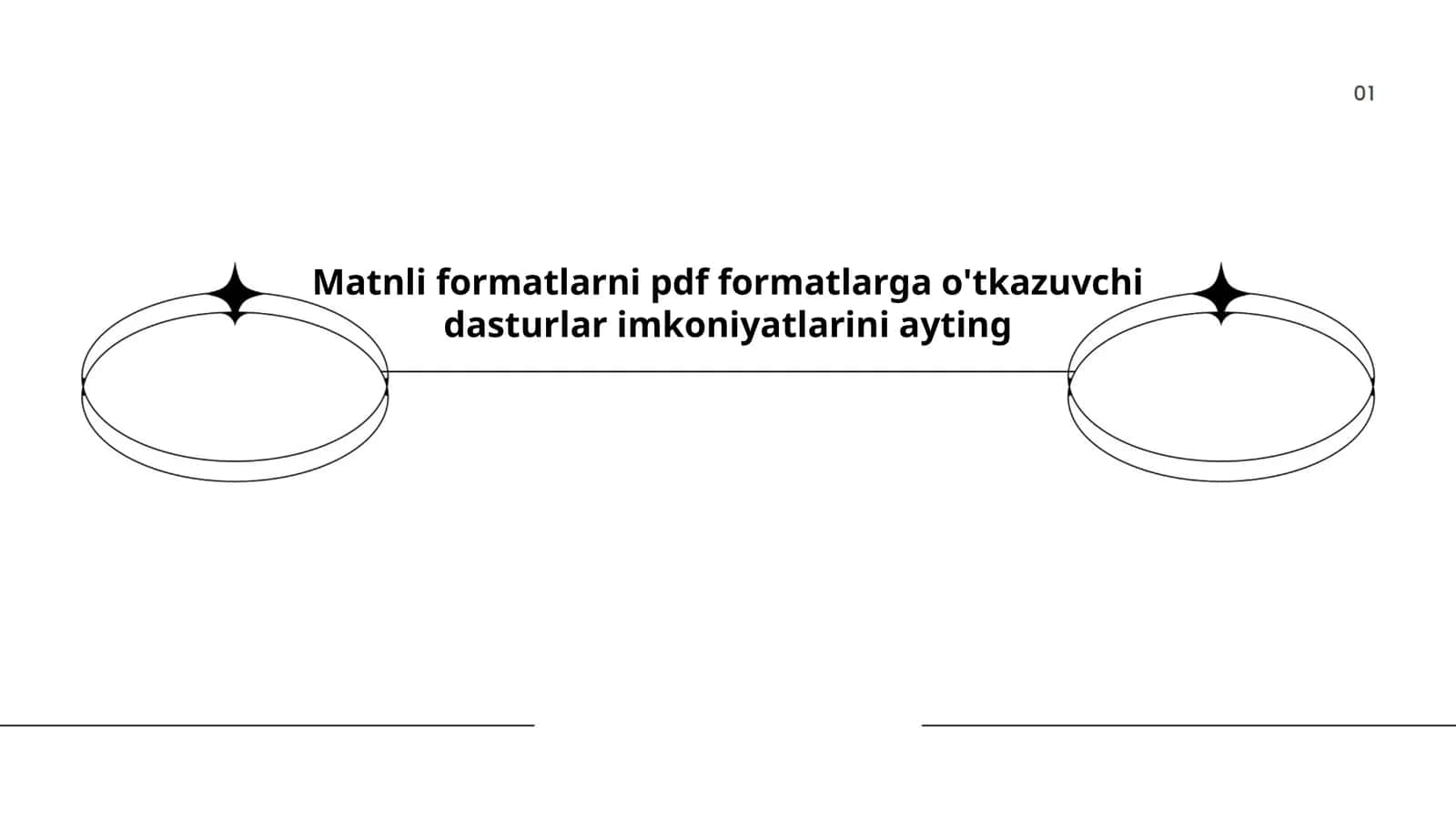 Matnli formatlarni pdf formatlarga o'tkazuvchi dasturlar imkoniyatlari 1